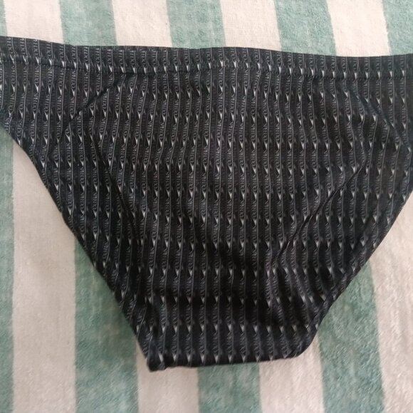 UNIQUE LEGACY SPEEDO "ALL-OVER" BLACK SWIM BRIEF, SIZE "L" (Pre-Owned) - Picture 2 of 7